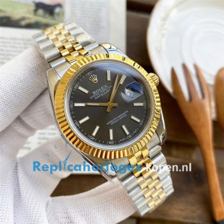 Rolex DateJust 41 - 126333 - zwarte wijzerplaat (Jubilee band) - Afbeelding 2