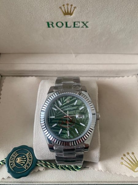 Replica Rolex Datejust 41 mm - Groen Palm - Afbeelding 2