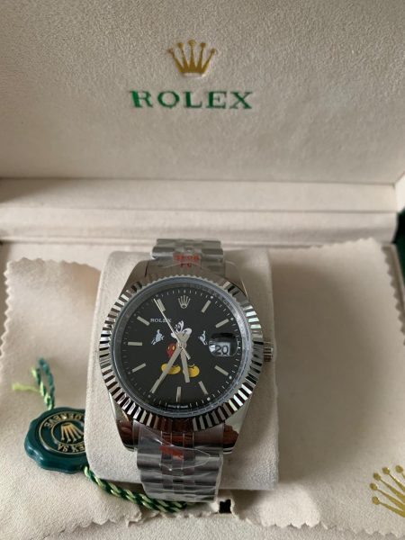 Replica Rolex DateJust 41 Mickey Mouse Zwarte wijzerplaat (Jubilee band) - Afbeelding 3