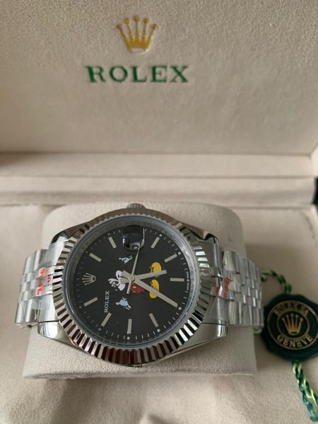 Replica Rolex DateJust 41 Mickey Mouse Zwarte wijzerplaat (Jubilee band) - Afbeelding 2