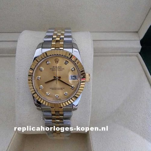 Rolex Datejust 31 Staal Geelgoud- 278273
gouden wijzerplaat diamond