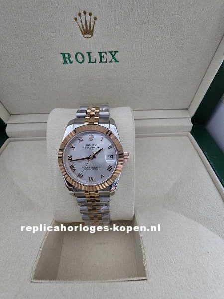 Rolex datejust 31 Staal Roségoud - 278271 grijs wijzerplaat jubilee band