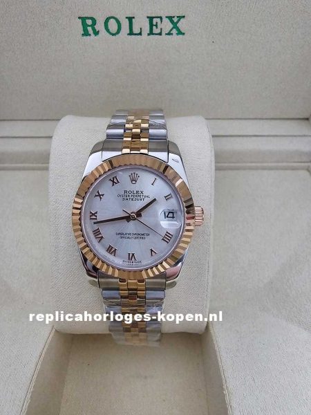 Rolex datejust 31 Staal Roségoud - 278271 grijs wijzerplaat jubilee band