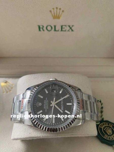 Rolex Datejust 36 mm, 126234 Rhodium Smooth Bezel Oyster Band - Afbeelding 4