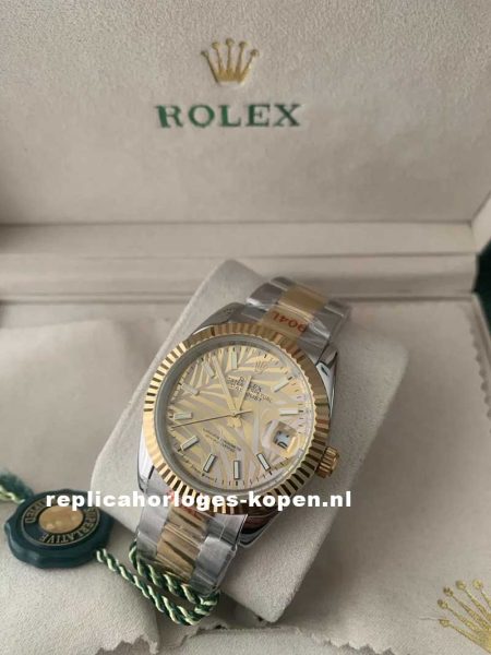 Rolex Datejust 36 mm, Gold Palm 126233 Oyster Band -  two tone