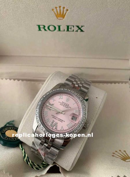 Replica Rolex Datejust 36
Oyster, 36 mm, roze wijzerplaat, diamanten 126284RBR