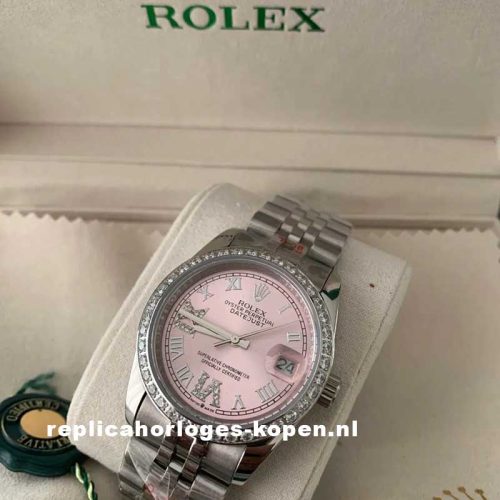 Replica Rolex Datejust 36
Oyster, 36 mm, roze wijzerplaat, diamanten 126284RBR